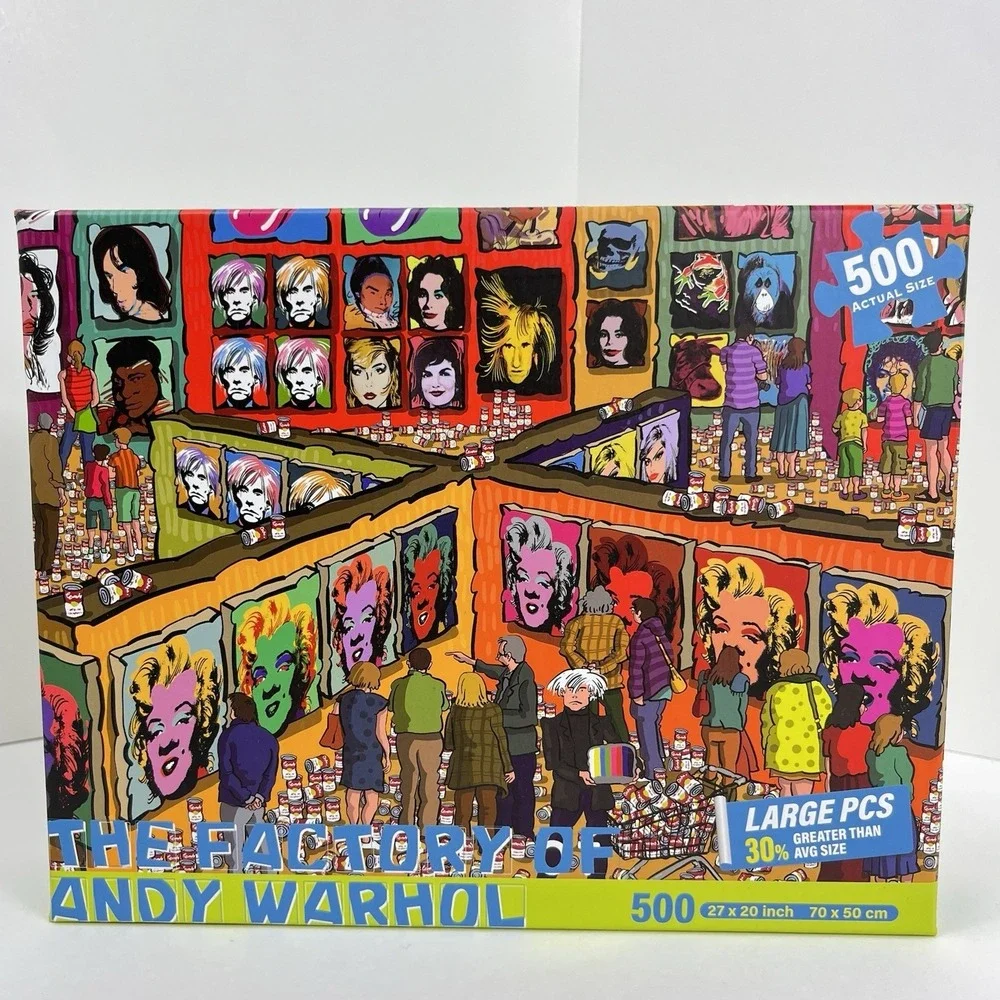 Andy Warhol The Factory 500 Pc Jigsaw Puzzle Pop Art Retro Birth Of Cool Retired